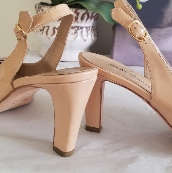 Sesto Meucci glossy shade slingback heel 7.5M - Picture 7 of 8